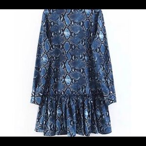Zara snake print dress/tunic